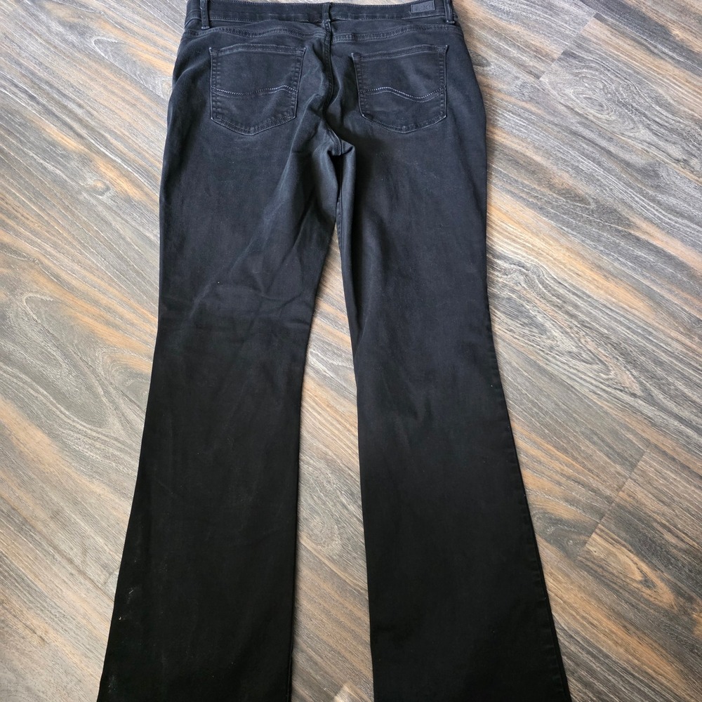 Lee Regular Fit Bootcut Mid Rise Flex Motion Black Jeans Womens 16 Long - Picture 12 of 12
